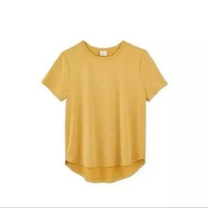 WOMENS A NEW DAY SHORT SLEEVE SANDWASHED CREWNECK